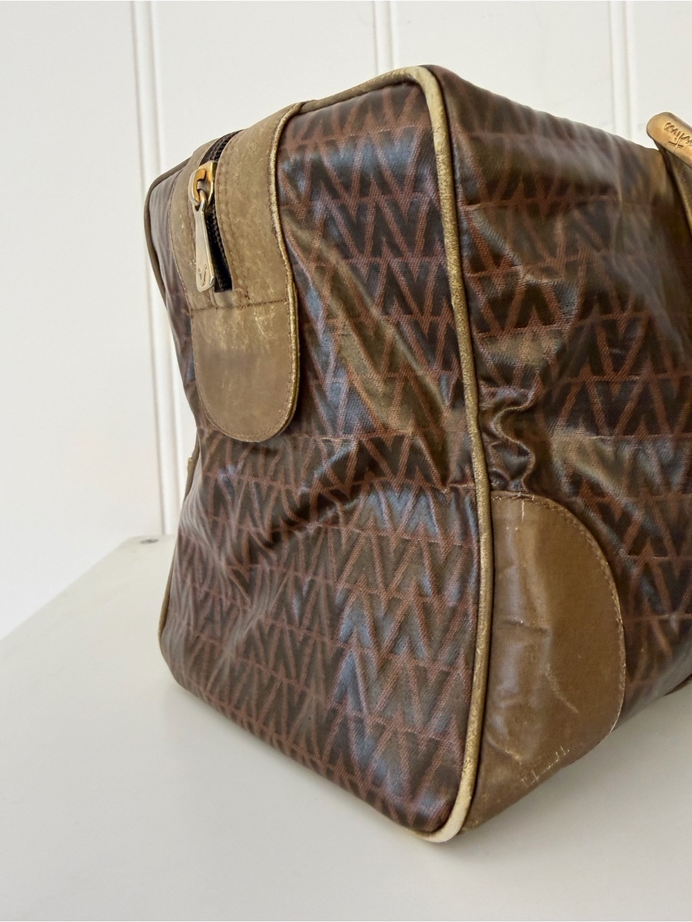 ✨ Vintage Mario Valentino Made in Italy Boston Bag - Picture 5 of 15